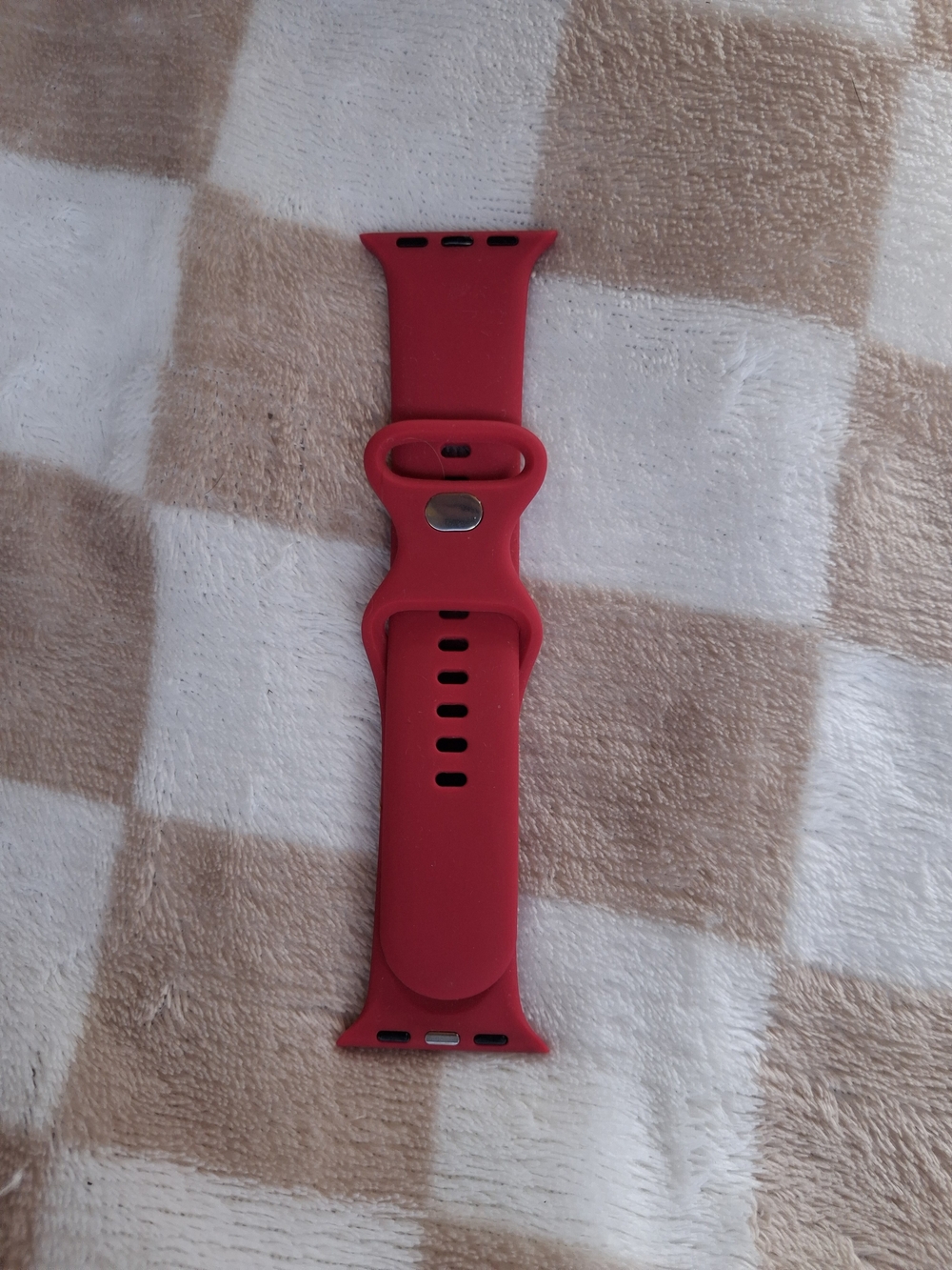 Red Silicone Replacement Smartwatch Apple Watch Band